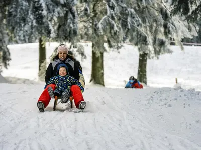 Rodeln an der Wasserkuppe © MDA / MettiDigitalArtist