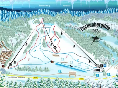 Pistenplan Eschenberg Niedersfeld