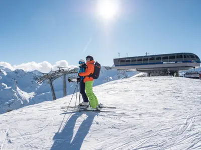 Skifahrer an der Möserbahn © Oberstdorf/Kleinwalsertal Bergbahnen