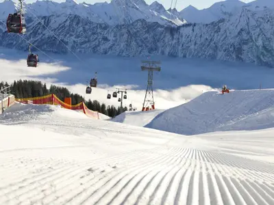 Blick ins Tal im Skigebiet Fellhorn-Kanzelwand © Oberstdorf/Kleinwalsertal Bergbahnen