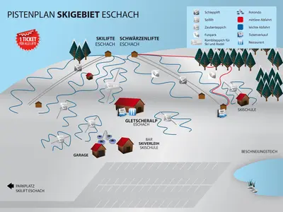 Pistenplan Eschach