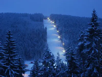 Beleuchtete Vogtlandpiste Erlbach © WSV Erlbach