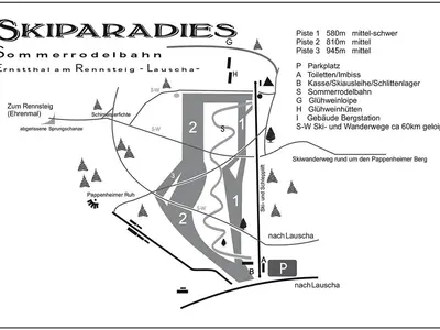 Pistenplan Pappenheimer Berg - Ernstthal