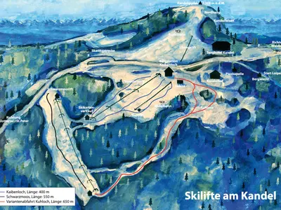 Pistenplan Kandellifte