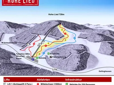 Pistenplan Hohe Lied