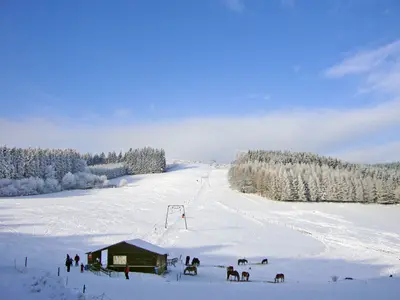 Blick auf die Piste am Rimberg © Hotel Rimberg
