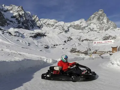 Die Ice-Karte-Bahn in Cervinia © Cervino S.p.A