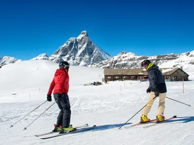 Skifahren in Breuil-Cervinia © Cervino Ski Paradise / Niccoló Venturin
