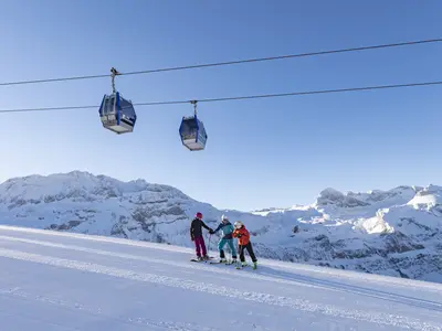 Skifahrer in Adelboden-Lenk © Skiregion Adelboden-Lenk / Stephan Boegli