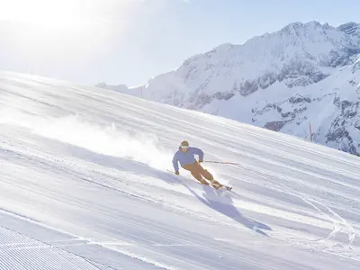 Skifahren in Adelboden © Skiregion Adelboden-Lenk / Stephan Boegli