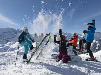 Skispaß in Adelboden © Skiregion Adelboden-Lenk / Stephan Boegli