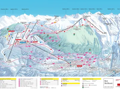 Pistenplan Grächen