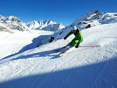 Carven am Großen Aletschgletscher © Wallis Tourismus