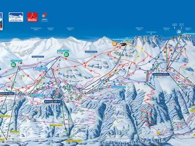Pistenplan Aletsch Arena