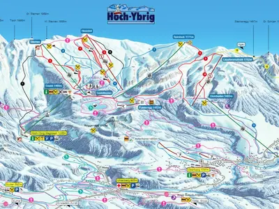 Pistenplan Hoch-Ybrig / Oberiberg
