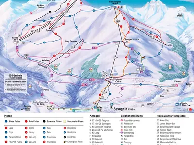 Pistenplan Savognin