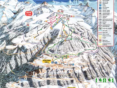 Pistenplan Vercorin