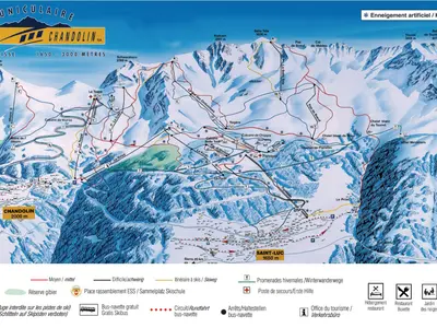 Pistenplan St. Luc - Chandolin