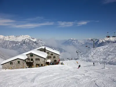 Hütte im Skigebiet Pizol © Pizolbahnen AG