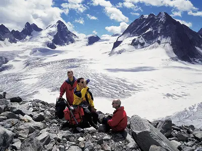 Gletscher Mont Collon oberhalb von Arolla © ST/swiss-image.ch / Christof Sonderegger