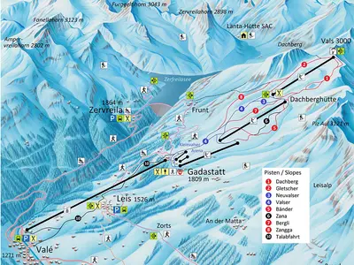 Pistenplan Vals