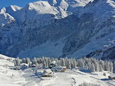 Blick ins Skigebiet Vals © Sportbahnen Vals AG