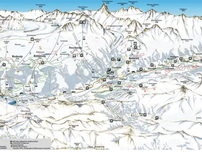 Pistenplan Obergoms