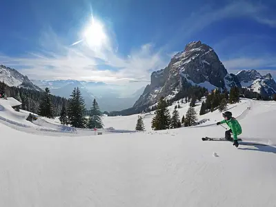 Piste in Brunni Holzegg © Mythenregion AG; Marcel Murri