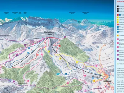 Pistenplan Marbachegg