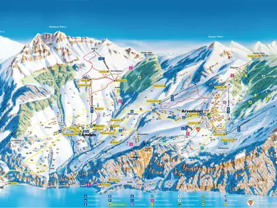 Pistenplan Amden