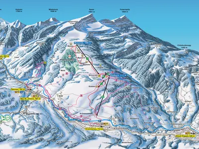 Pistenplan Wolzenalp