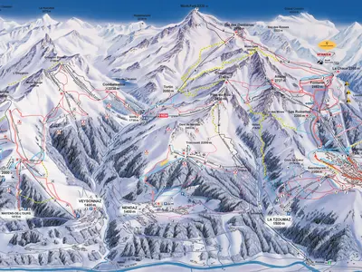 Pistenplan Verbier