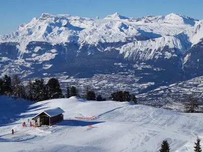 Blick ins Skigebiet © Mont-Noble Region