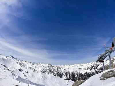 Panorama im Skigebiet Ischgl-Samnaun © Andrea Badrutt / Chur
