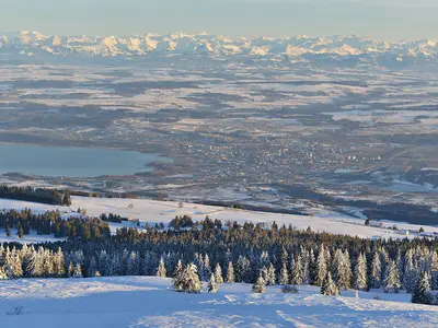 Panoramablick vom Skigebiet Sainte-Croix / Les Rasses © Claude Jaccard - www.vaud-photos.ch