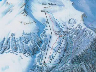 Pistenplan Jeizinen-Gampel