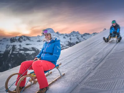 Abendliches Rodeln in Ischgl © TVB Paznaun - Ischgl