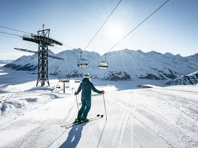 Im Skigebiet Ski Arlberg © Arlberger Bergbahnen - Ski Arlberg