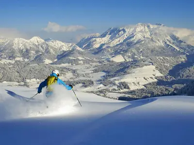 Freeriden am Lärchenfilzkogel © Bergbahnen Fieberbrunn