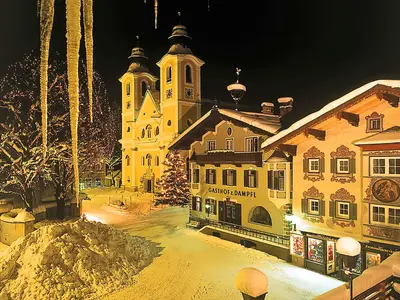 Abendstimmung in St. Johann in Tirol © TVB Kitzbüheler Alpen St. Johann in Tirol