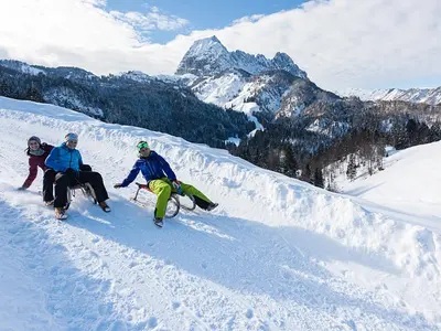 Rodelpartie in der Region St. Johann © Gerdl Franz / St. Johann in Tirol