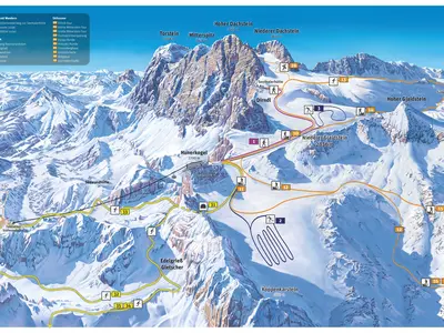 Pistenplan Dachstein Gletscher