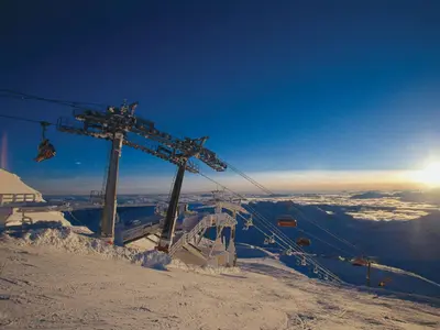 Gletscher Jet auf 3.122 Meter Seehöhe im Skigebiet Mölltaler Gletscher © Mölltaler Gletscherbahnen