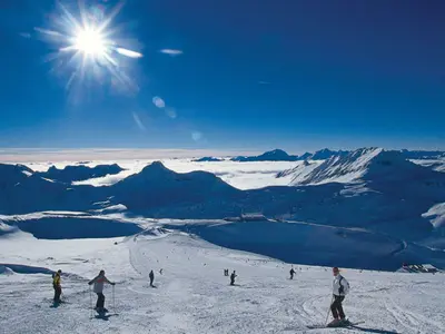 Traumpanorama im Skigebiet Mölltaler Gletscher © Mölltaler Gletscherbahnen