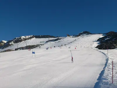 Bestens präparierte Trainingspisten am Mölltaler Gletscher © Mölltaler Gletscherbahnen