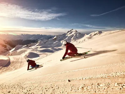 Skifahren auf der Hochjoch Totale © Silvretta Montafon / Stefan Kothner