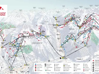 Pistenplan Silvretta Montafon
