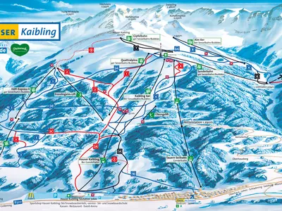 Pistenplan Hauser Kaibling - Ski amadé