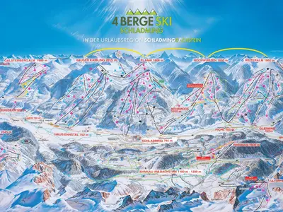 Pistenplan Hauser Kaibling - Ski amadé