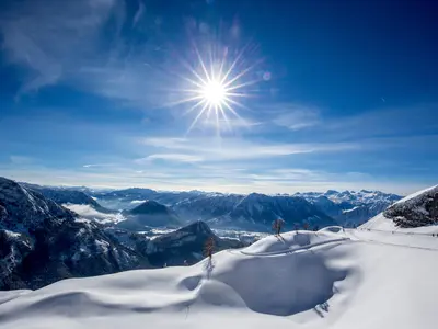 Skifahren am Loser bei schönstem Wetter © TVB Ausseerland Salzkammergut / Tom Lamm